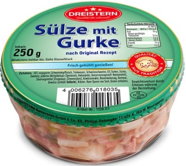 NEU Sülze mit Gurke 250gr. Glas