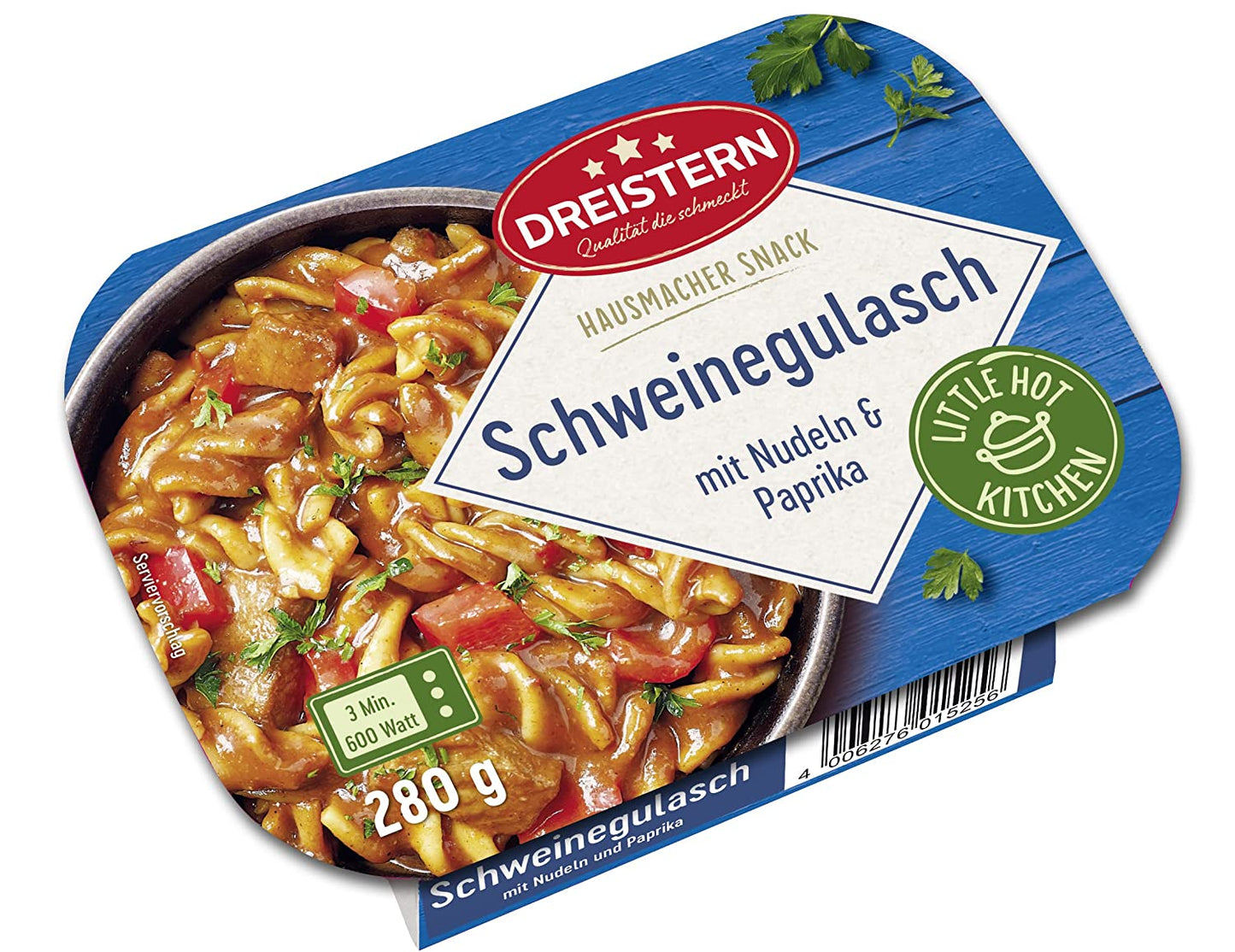 Schweinegulasch mit Nudeln 280gr. - Mikrowelle -