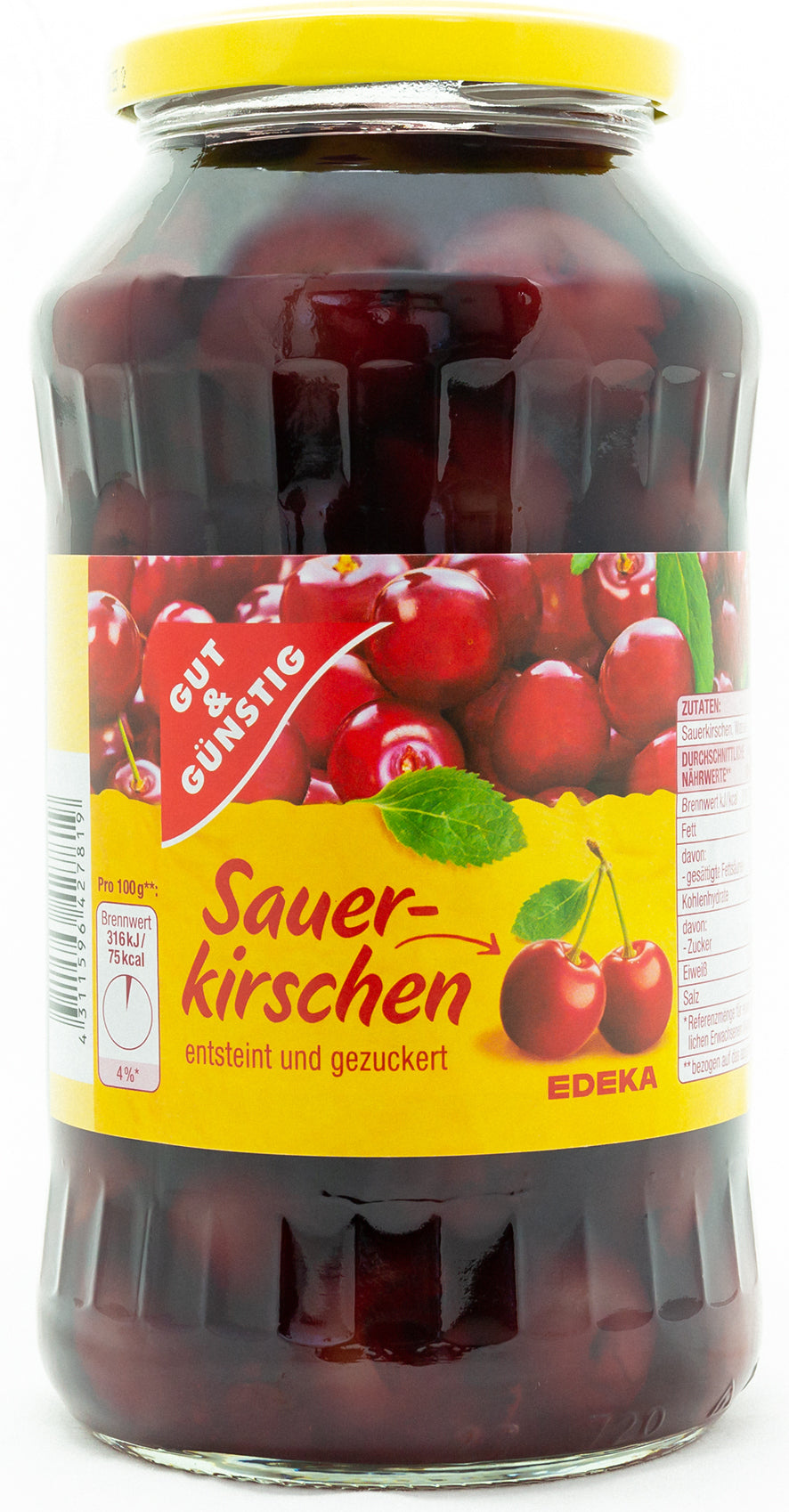 G&G Sauerkirschen entsteint & gezuckert 680g