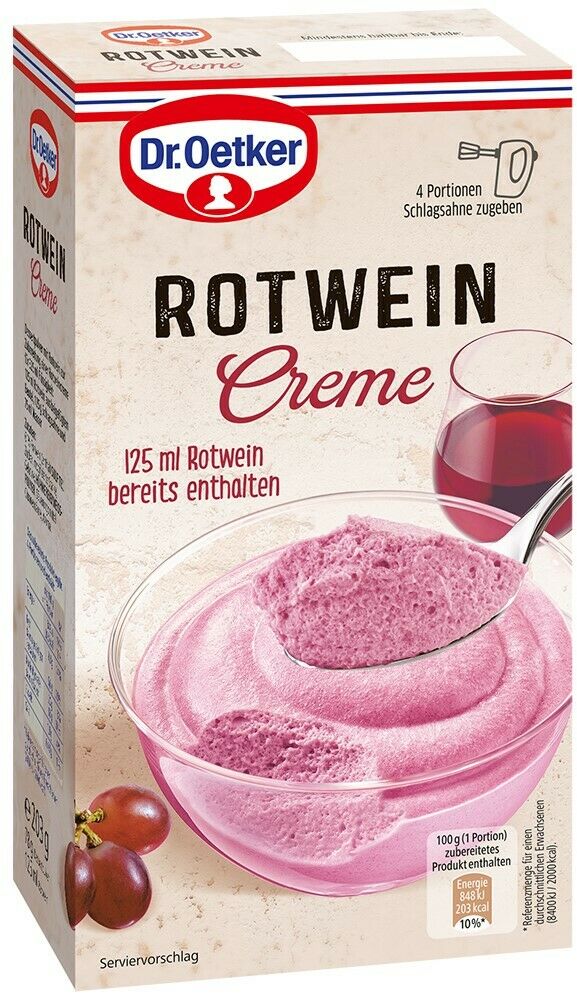 Dr. Oetker Rotwein-Creme