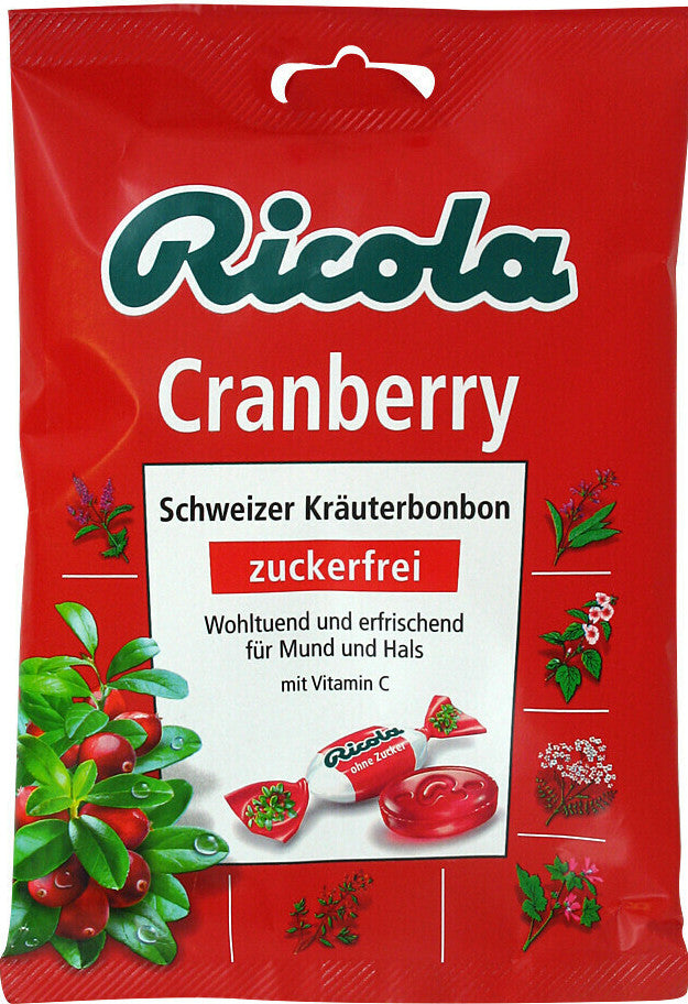 Ricola Hustenbonbon o.Z. - Cranberry - 75gr