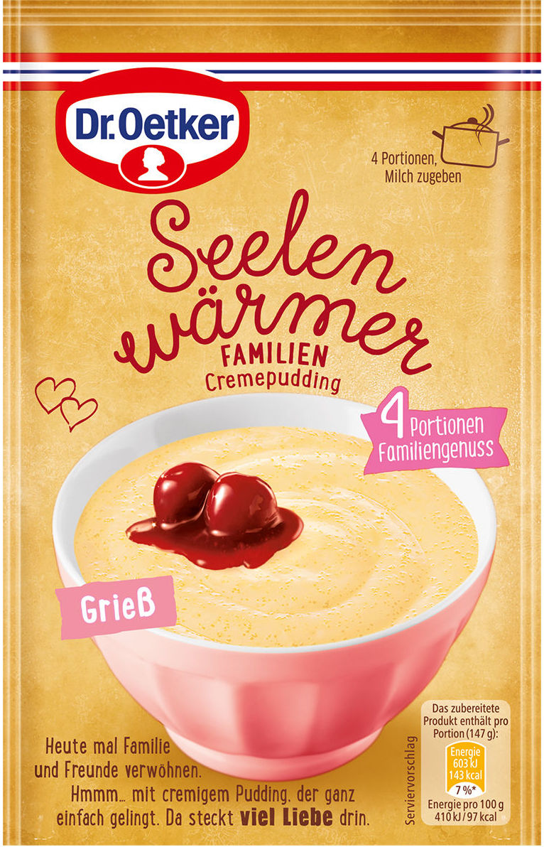 Dr. Oetker Seelenwärmer Griess Familienpack 4 Portionen