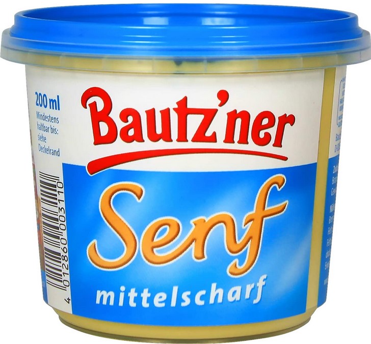 Bautzner Senf mittelscharf  200 ml