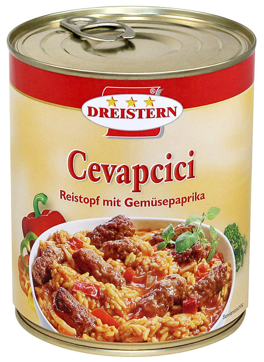 Cevapcici Reistopf mit Gemüsepaprika 800gr.