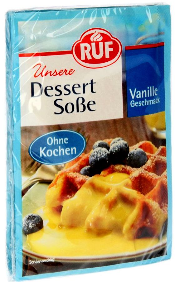 Dessert Sosse - Vanille, ohne Kochen - 3x 24g