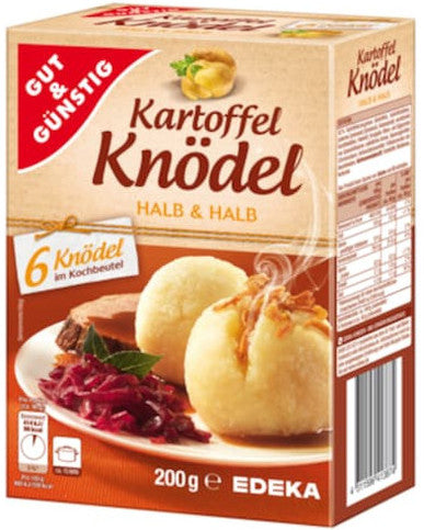 NEU G&G Kartoffelknödel Halb&Halb 6Stück im Kochbeutel