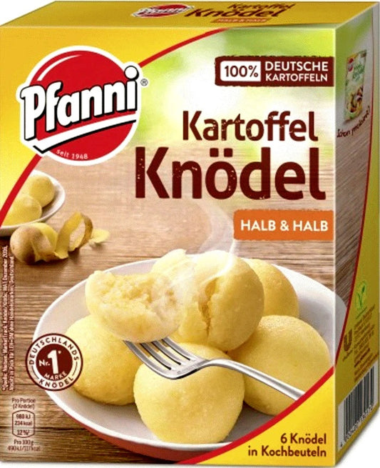 Pfanni Kartoffel Knödel Halb&Halb, 6 Stück in  Kochbeuteln