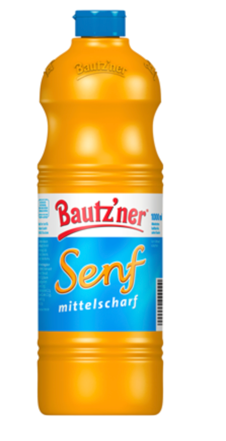 Bautzner Senf Mittelscharf 1000ml