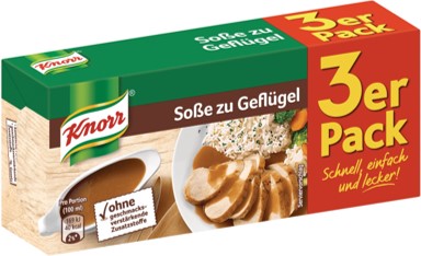 NEU - Knorr Soße zu Geflügel 3er